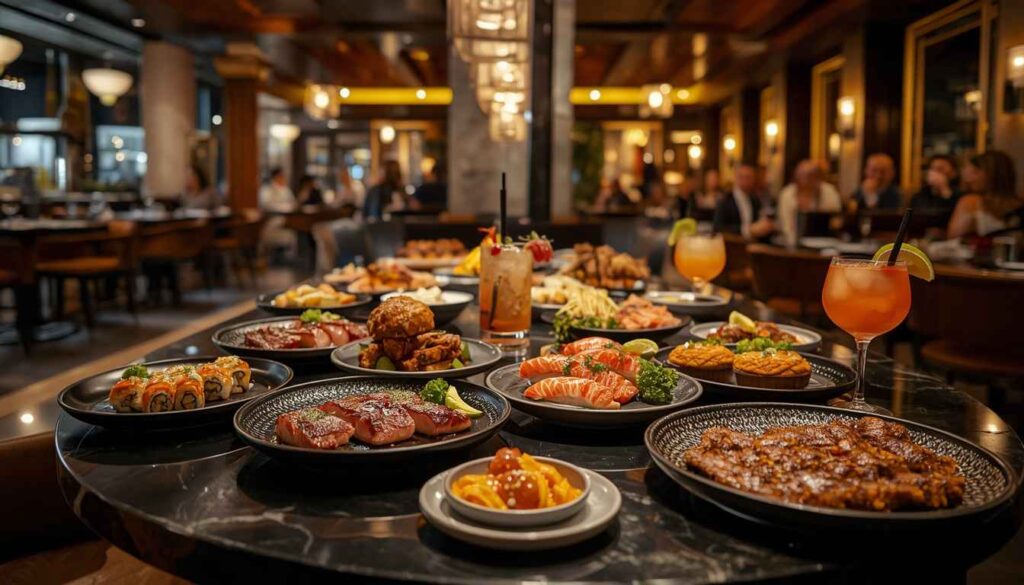Elegant dining experience at Eva Grill & Lounge, a Pan Asian & Grill Restaurant in Clacton-on-Sea, featuring fresh sushi, premium steaks and signature dishes.