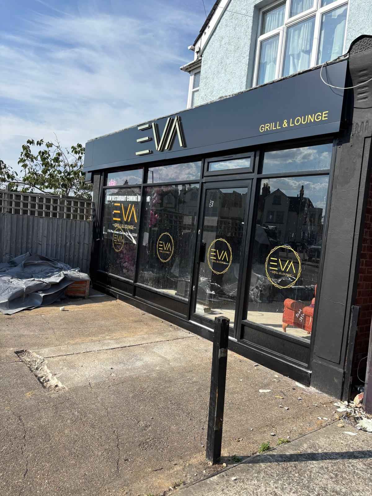 Eva Grill & Lounge restaurant entrance Clacton-on-Sea